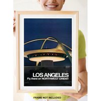 Reprint Eines Vintage Flugreisen Posters Von Nw Orient in Los Angeles Reprint Eines Vintage Flugreisen Posters Von Nw Orient in Los Angeles von VPCompanyUSA
