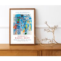 Reprint Eines Vintage Plakates Für Werke Von Dufy Aus Dem Jahr 1953 von VPCompanyUSA
