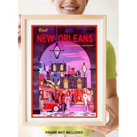 Reprint Eines Vintage Reiseplakates Nach New Orleans Reprint Eines Vintage Reiseplakates Nach New Orleans von VPCompanyUSA