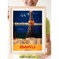 Reprint Eines Vintage Reiseplakats Nach Baku Von 1936 von VPCompanyUSA