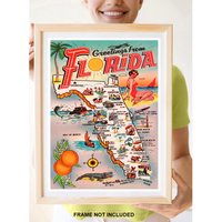 Reprint Eines Vintage Reiseplakats Nach Florida von VPCompanyUSA
