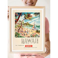Reprint Eines Vintage Reiseposter Nach - Hawaii von VPCompanyUSA