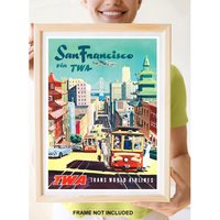 Reprint Eines Vintage Reiseposter Nach San Francisco von VPCompanyUSA