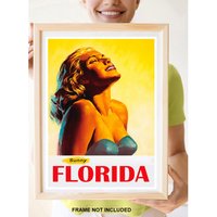 Reprint Eines Vintage Reiseposter Nach Sunny Florida von VPCompanyUSA