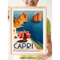 Reprint Eines Vintage Reiseposter Zu Capri, Italien von VPCompanyUSA