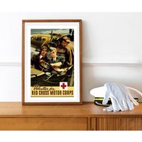 Reprint Eines Vintage Rotes Kreuz Nara Werbeplakats Aus Dem 2 von VPCompanyUSA