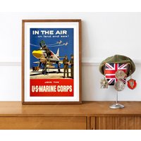 Reprint Eines Vintage Usmc Werbeposters von VPCompanyUSA