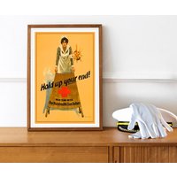 Reprint Eines Vintage Ww1 Nurses Posters -Hold Up Your End von VPCompanyUSA