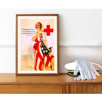 Reprint Eines Vintage Ww1 Roten Kreuzes Frauen-Recruiting-Posters Reprint Eines Vintage Ww1 Roten Kreuzes Frauen-Recruiting-Posters von VPCompanyUSA