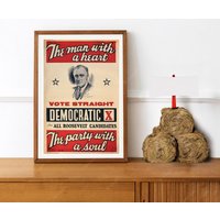 Reprint Eines Votes Für Roosevelt Poster Aus Der Zeit Vor Dem Zweiten Weltkrieg Reprint Eines Votes Für Roosevelt Poster Aus Der Zeit Vor Dem Zweiten Weltkrieg von VPCompanyUSA