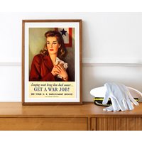 Reprint Eines "Wk2 Rekrutierung Poster "Get A War Job" in Den Usa." Reprint Eines "Wk2 Rekrutierung Poster "Get A War Job" in Den Usa." von VPCompanyUSA