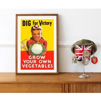 Reprint Eines Ww2 "Dig For Victory" Posters von VPCompanyUSA