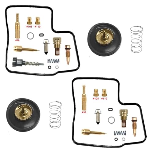 Für VT750C Für SHADOW 750 1998-2003 Für V-Typ Für Zylinder Carb VT750 Motorrad Vergaser Reparatur Float Aircut Rebuild Kits Vergaser Reparatur Satz(Black 3) von VPLPEREQAK