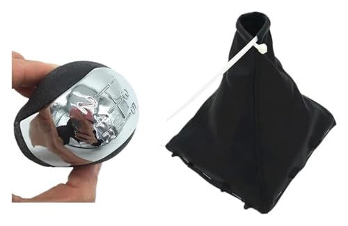 VPLPEREQAK Manueller Schaltknauf Für Opel Für Vauxhall Für Vectra C 2002-2005 5 6 Geschwindigkeit Chrom Schaltknauf Hebel Shifter Gamasche von VPLPEREQAK