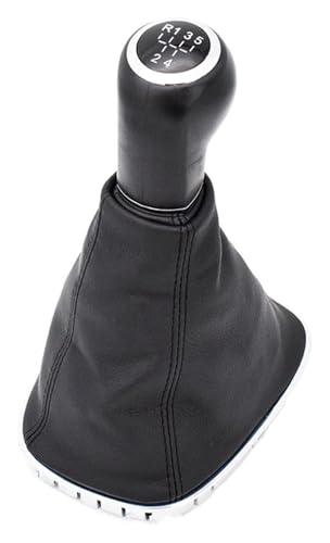 VPLPEREQAK Manueller Schaltknauf Kompatibel mit Opel Kompatibel mit Vauxhall Kompatibel mit Corsa D 2006-2014 5 Gang Schaltknauf Hebel Stick Boot Cover Rahmengehäuse(Set) von VPLPEREQAK
