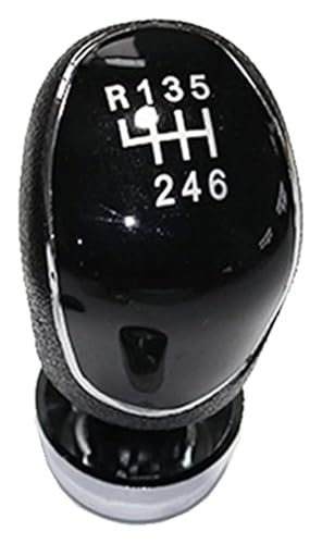 Auto Schaltknauf Kompatibel mit Ford Kompatibel mit Focus Mk2 Mk3 Kompatibel mit Fiesta Mk7 Kompatibel mit Transit Kompatibel mit Kuga Manueller 5 Und 6 Gang Schaltknaufkopfhebelgriff(6 Speed Black) von VPNMNZTPAP