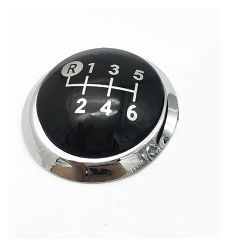 VPNMNZTPAP Auto Schaltknauf Kompatibel mit AVENSIS Kompatibel mit YARIS D4D Kompatibel mit RAV4 Kompatibel mit TOYOTA Corolla 1.8MT Schaltknauf Hebel Emblem Kappe Abdeckung(6 Speed Black) von VPNMNZTPAP