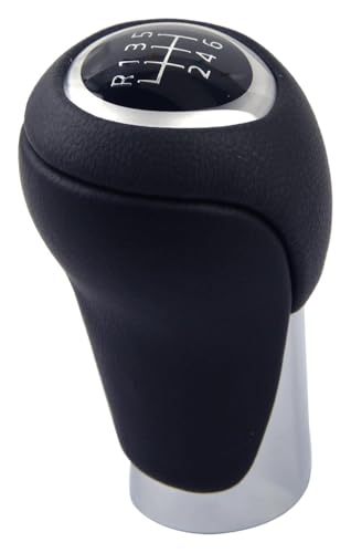 VPNMNZTPAP Auto Schaltknauf Kompatibel mit Mazda 3 Kompatibel mit CX-5 2013-2016 Auto Schaltknauf Manueller Hebelstift 6 Gang Ledergetriebe Schwarz Fit Stick(6 Speed) von VPNMNZTPAP