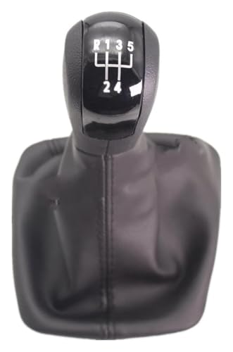 VPNMNZTPAP Auto Schaltknauf Kompatibel mit Skoda Kompatibel mit Octavia A5 MK2 1Z5 2004-2008 5 6 Gang Schalthebel Schaltknauf Mit Ledermanschette(5 Speed 1) von VPNMNZTPAP