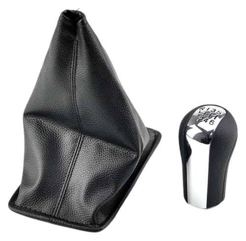 VPNMNZTPAP Auto Schaltknauf Kompatibel mit Toyota Kompatibel mit Corolla Kompatibel mit Verso RAV4 Kompatibel mit Yaris Kompatibel mit Aygo Auto Schaltknauf PU Leder Schalthebel Hebel Stick(6 speed) von VPNMNZTPAP