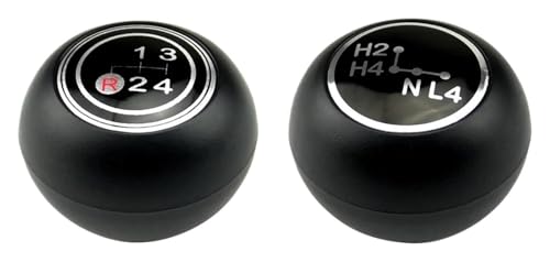 VPNMNZTPAP Auto Schaltknauf Kompatibel mit Toyota Kompatibel mit Land Cruiser 40 FJ40 FJ43 FJ45 BJ40 BJ45 HJ47 1969-1984 4 5 Hand Speed ​​Ball Schaltknauf(Red 4 Speed and H4) von VPNMNZTPAP