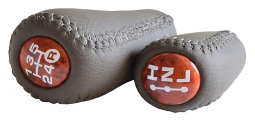 VPNMNZTPAP Auto Schaltknauf Kompatibel mit Toyota Kompatibel mit Land Cruiser Prado Serie KDJ95 KZJ95 RZJ95 VZJ95 KZJ120 5 Geschwindigkeit Auto Vorne Schaltknauf(Walnut-set) von VPNMNZTPAP