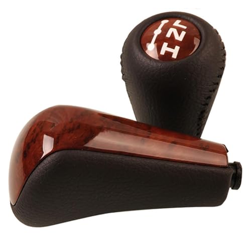 VPNMNZTPAP Auto Schaltknauf Kompatibel mit Toyota Kompatibel mit Prado 120 2003-2009 Auto Automatikgetriebe Schaltknauf Stick Hebel Kopfgriff(Wooden-ab) von VPNMNZTPAP