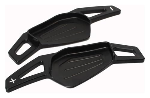 VPNMNZTPAP Lenkrad Schaltpaddel Für Skoda Für Octavia A8 Mk4 Für Enyaq Für Iv Rs VRS 2020 2021 Auto Lenkrad Paddle Shift Extension Shifter(Black) von VPNMNZTPAP