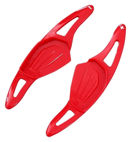 VPNMNZTPAP Lenkrad Schaltpaddel Für Skoda Für Octavia Für A8 Mk4 Rs VRS 2020-2023 Auto Lenkrad Shift Paddle Verlängerung Schalthebel Zubehör AP28(Red) von VPNMNZTPAP