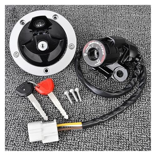 Zündschalter Tankdeckel Für ER650 Für ER6N 2012-2016 Motorrad Zündschloss Lock Kit 27005-0552 51049-0039 von VPNMNZTPAP