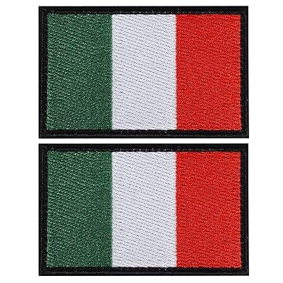 VPOUERY 2 Pz Toppe Bandiera Italia Toppe Ricamate per Abbigliamento Toppe Paesi e Bandiere Europa Toppe per Zaini (Bandiera) von VPOUERY