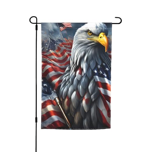 Adler mit USA-Flagge, verschiedene Flaggen, Gartenflagge, Outdoor-Flagge, Hofdekoration für Terrasse, Veranda oder Rasenflagge Adler mit USA-Flagge, verschiedene Flaggen, Gartenflagge, Outdoor-Flagge, Hofdekoration für Terrasse, Veranda oder Rasenflagge von VPPUR