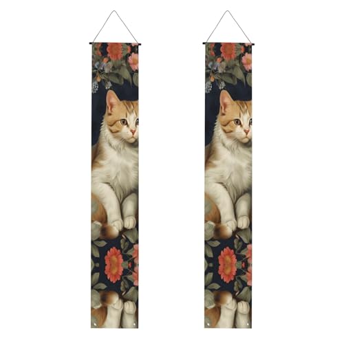 Banner mit Katzen, Vögeln und Blumen, Dekoration, festliches Ambiente, für jeden Anlass, Innen- und Außenbereich, Tür, Veranda, mehr Banner mit Katzen, Vögeln und Blumen, Dekoration, festliches Ambiente, für jeden Anlass, Innen- und Außenbereich, Tür, Veranda, mehr von VPPUR