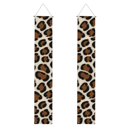 Banner mit Leopardenmuster, festliche Atmosphäre, für jeden Anlass, für drinnen und draußen, Tür, Veranda, mehr Banner mit Leopardenmuster, festliche Atmosphäre, für jeden Anlass, für drinnen und draußen, Tür, Veranda, mehr von VPPUR