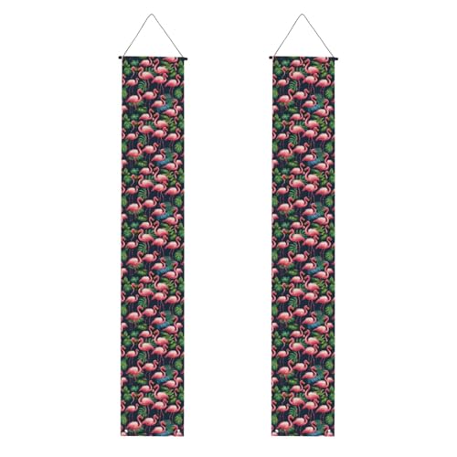 Banner mit tropischem Flamingodruck, festliche Atmosphäre, für jeden Anlass, für drinnen und draußen, Tür, Veranda, mehr Banner mit tropischem Flamingodruck, festliche Atmosphäre, für jeden Anlass, für drinnen und draußen, Tür, Veranda, mehr von VPPUR