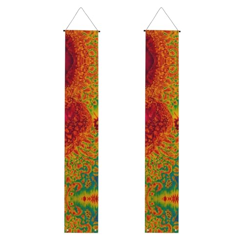 Batik-Banner mit Hippie-Muster, festliche Atmosphäre, für jeden Anlass, für drinnen und draußen, Tür, Veranda, mehr von VPPUR
