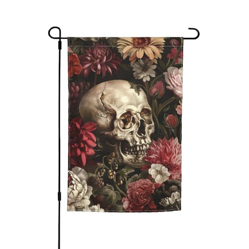 Blumen-Totenkopf-Druck, verschiedene Flaggen, Gartenflagge, Outdoor-Flagge, Hofdekoration für Terrasse, Veranda oder Rasenflagge Blumen-Totenkopf-Druck, verschiedene Flaggen, Gartenflagge, Outdoor-Flagge, Hofdekoration für Terrasse, Veranda oder Rasenflagge von VPPUR