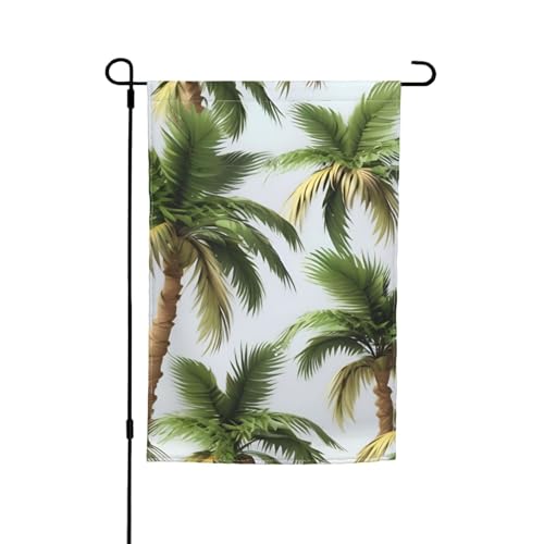 Gartenflagge, 3D-Palmen-Druck, Gartenflagge, für Terrasse, Veranda, Rasen, Dekoration Gartenflagge, 3D-Palmen-Druck, Gartenflagge, für Terrasse, Veranda, Rasen, Dekoration von VPPUR