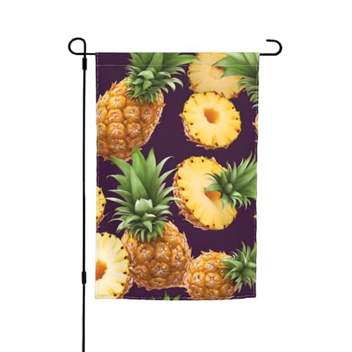 Gartenflagge, Ananas-Design, tropische Früchte, für Terrasse, Veranda, Rasen, Dekoration Gartenflagge, Ananas-Design, tropische Früchte, für Terrasse, Veranda, Rasen, Dekoration von VPPUR