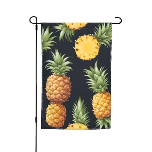 Gartenflagge mit Ananasmotiv, für Terrasse, Veranda, Rasen, Dekoration Gartenflagge mit Ananasmotiv, für Terrasse, Veranda, Rasen, Dekoration von VPPUR