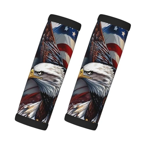 Gepäckgriff, Motiv: Amerikanischer Weißkopfseeadler, einfache Identifizierung und bequemer Griff, 2 Packungen Gepäckgriff, Motiv: Amerikanischer Weißkopfseeadler, einfache Identifizierung und bequemer Griff, 2 Packungen von VPPUR