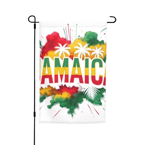 Jamaika-Flagge mit buntem Druck, verschiedene Flaggen, Gartenflagge, Outdoor-Flagge, Hofdekoration für Terrasse, Veranda oder Rasenflagge Jamaika-Flagge mit buntem Druck, verschiedene Flaggen, Gartenflagge, Outdoor-Flagge, Hofdekoration für Terrasse, Veranda oder Rasenflagge von VPPUR