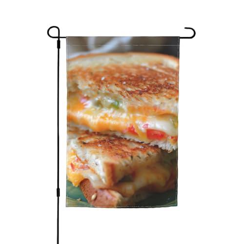 Käsesandwiches-Druck, verschiedene Flaggen, Gartenflagge, Outdoor-Flagge, Hofdekoration, für Terrasse, Veranda oder Rasenflagge Käsesandwiches-Druck, verschiedene Flaggen, Gartenflagge, Outdoor-Flagge, Hofdekoration, für Terrasse, Veranda oder Rasenflagge von VPPUR