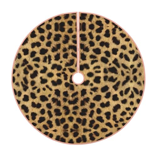 Leoparden-Tierdruck, Weihnachtsbaumschmuck, multifunktional, Weihnachtsbaumröcke, Zuhause, Urlaub, Party von VPPUR