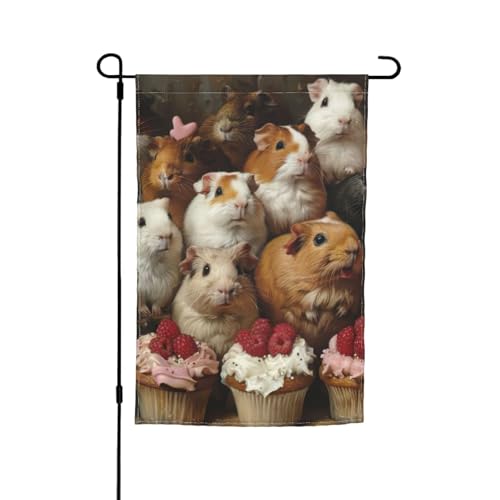 Meerschweinchen und Cupcakes drucken verschiedene Flaggen, Gartenflagge, Outdoor-Flagge, Hofdekoration für Terrasse, Veranda oder Rasenflagge Meerschweinchen und Cupcakes drucken verschiedene Flaggen, Gartenflagge, Outdoor-Flagge, Hofdekoration für Terrasse, Veranda oder Rasenflagge von VPPUR