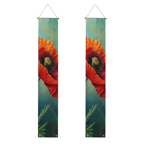 Mohnblumen-Druck, Banner, Dekoration, festliche Atmosphäre, für jeden Anlass, für drinnen und draußen, Tür, Veranda, mehr Mohnblumen-Druck, Banner, Dekoration, festliche Atmosphäre, für jeden Anlass, für drinnen und draußen, Tür, Veranda, mehr von VPPUR