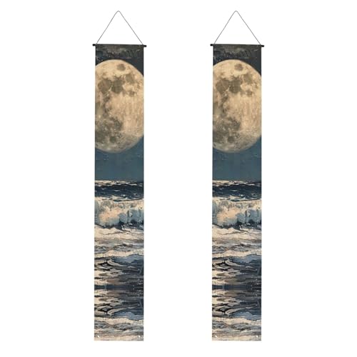 Mond- und Meeresdruck, Banner, Dekoration, festliche Atmosphäre, für jeden Anlass, Innen- und Außenbereich, Tür, Veranda, mehr Mond- und Meeresdruck, Banner, Dekoration, festliche Atmosphäre, für jeden Anlass, Innen- und Außenbereich, Tür, Veranda, mehr von VPPUR