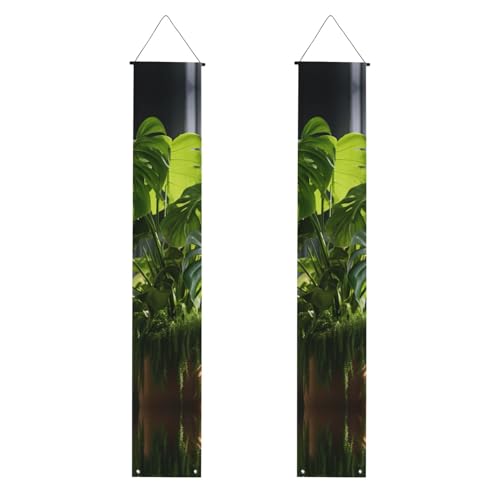 Monstera Deliciosa Bananen-Palmendruck-Banner, Dekoration, festliches Ambiente, für jeden Anlass, für drinnen und draußen, Tür, Veranda, mehr Monstera Deliciosa Bananen-Palmendruck-Banner, Dekoration, festliches Ambiente, für jeden Anlass, für drinnen und draußen, Tür, Veranda, mehr von VPPUR