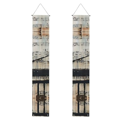 Musiknoten-Druck, Banner, Dekoration, festliche Atmosphäre, jeden Anlass, für drinnen und draußen, Tür, Veranda, mehr Musiknoten-Druck, Banner, Dekoration, festliche Atmosphäre, jeden Anlass, für drinnen und draußen, Tür, Veranda, mehr von VPPUR