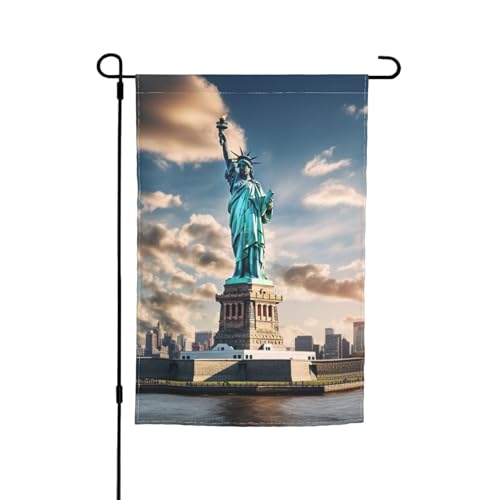New York Freiheitsstatue Gartenflagge, Dekoration für Terrasse, Veranda, Rasen von VPPUR